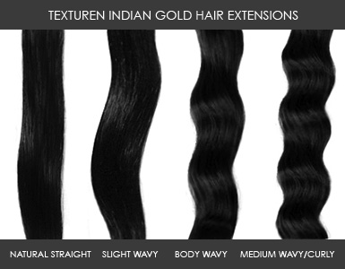 Indian Gold Hairextensions Texturen